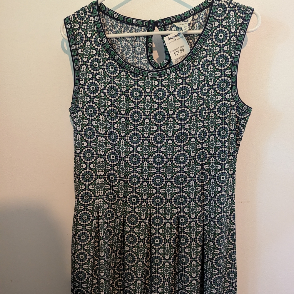 Max Studio Blue A-Line Midi Dress - Picture 8 of 10